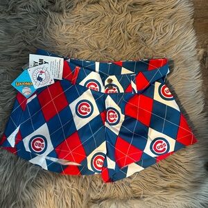 Cubs Loudmouth Red and Blue Argyle Shorts